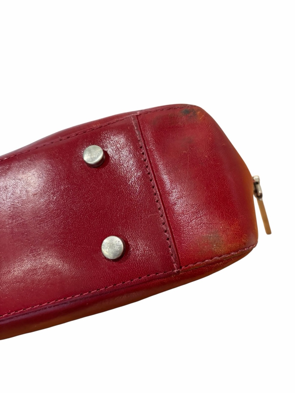 Hobo red leather east West shoulder bag - Picture 5 of 12